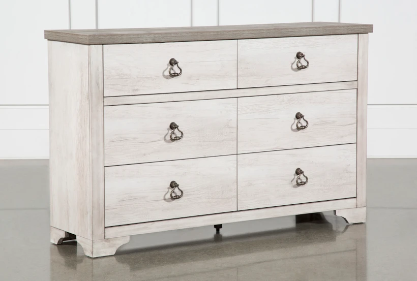 Cassie White 6-Drawer Dresser - 360