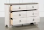 Cassie White 6-Drawer Dresser - Storage