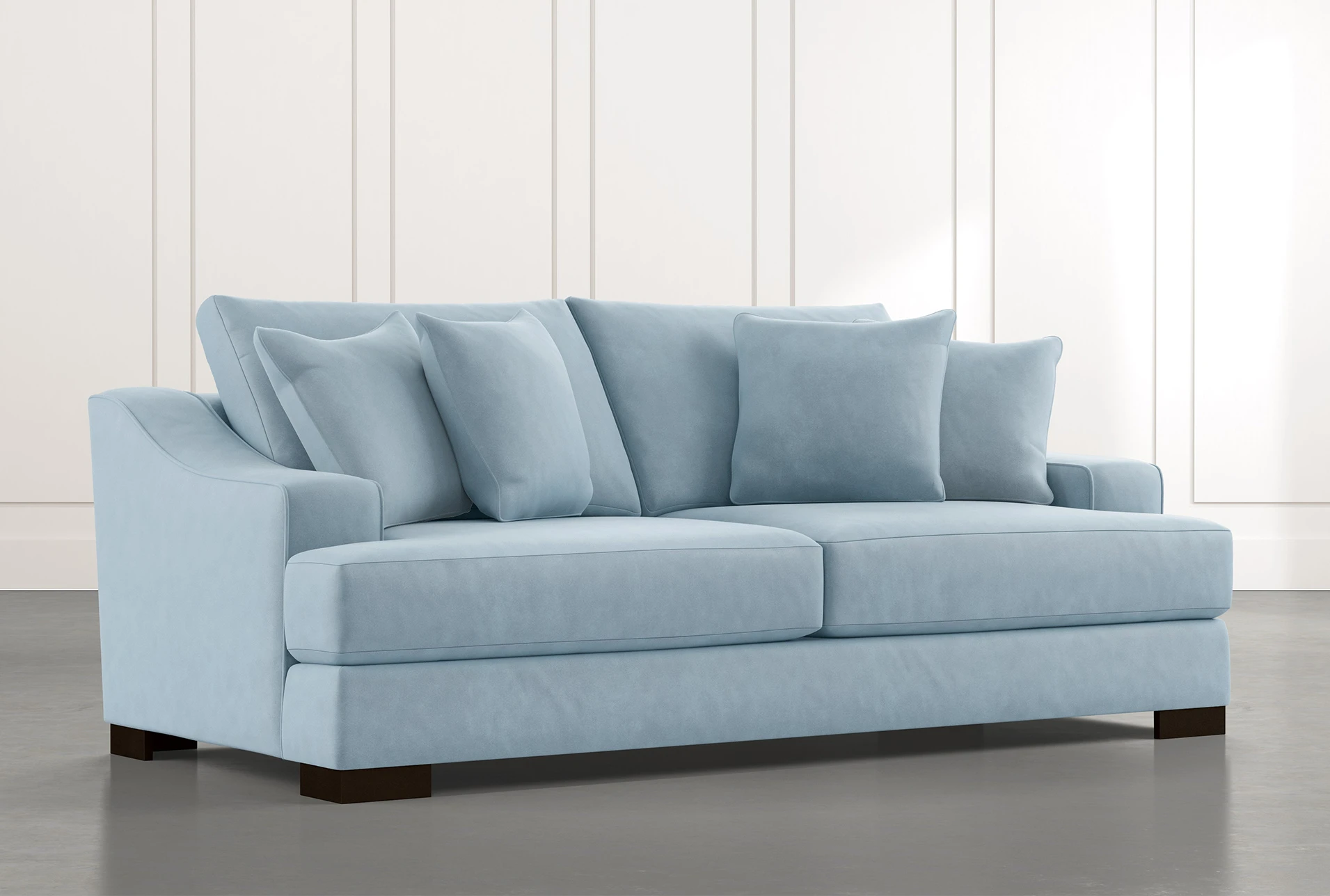Lodge 96" Light Blue Sofa | Living Spaces