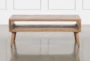 Dakota Natural Rectangle Coffee Table With Storage - Front