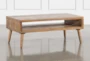 Dakota Natural Rectangle Coffee Table With Storage - Signature