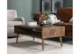 Dakota Natural Rectangle Coffee Table With Storage - Room