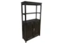 2 Door Dark Gray Bar Cabinet - Signature