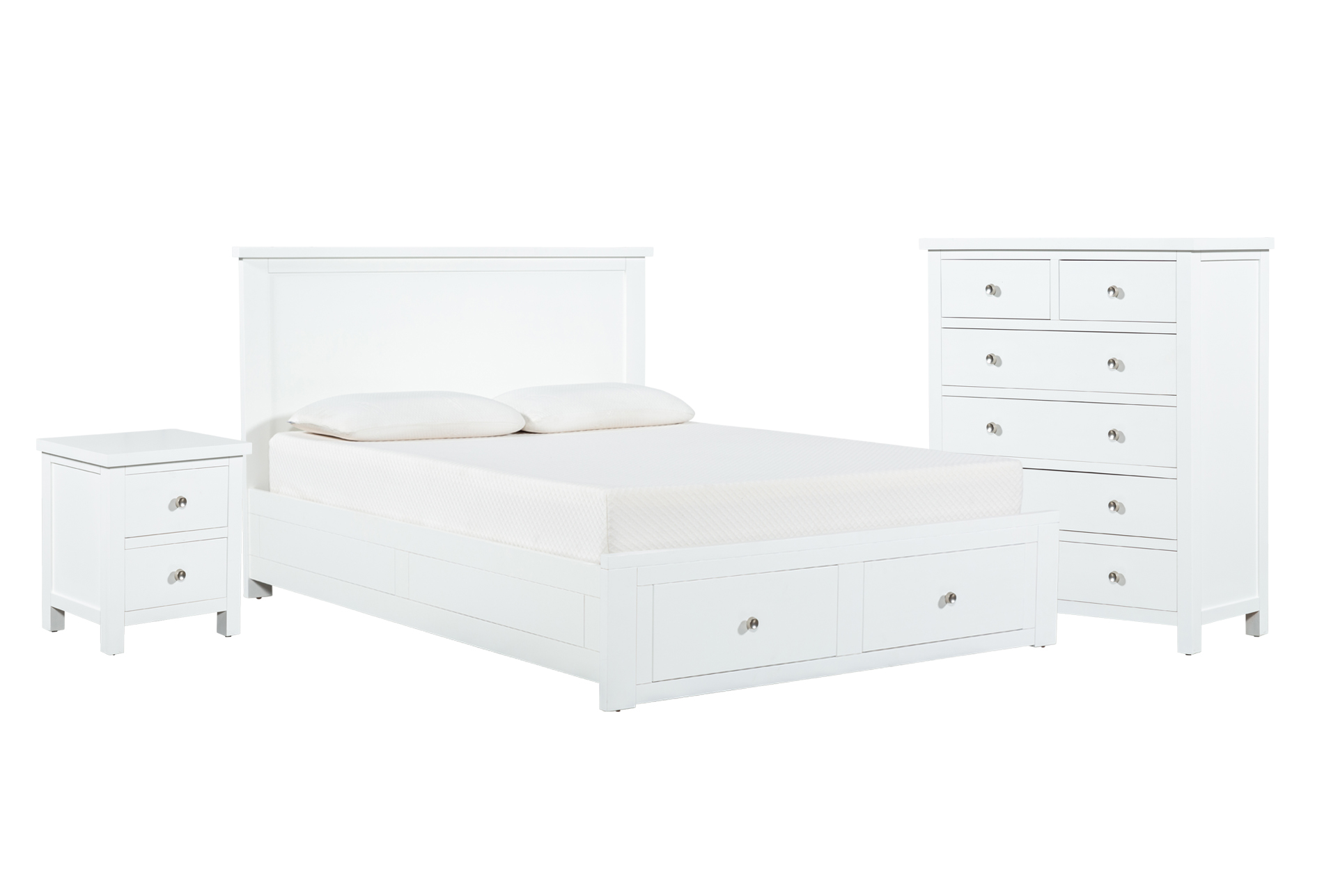 california king bed sets white