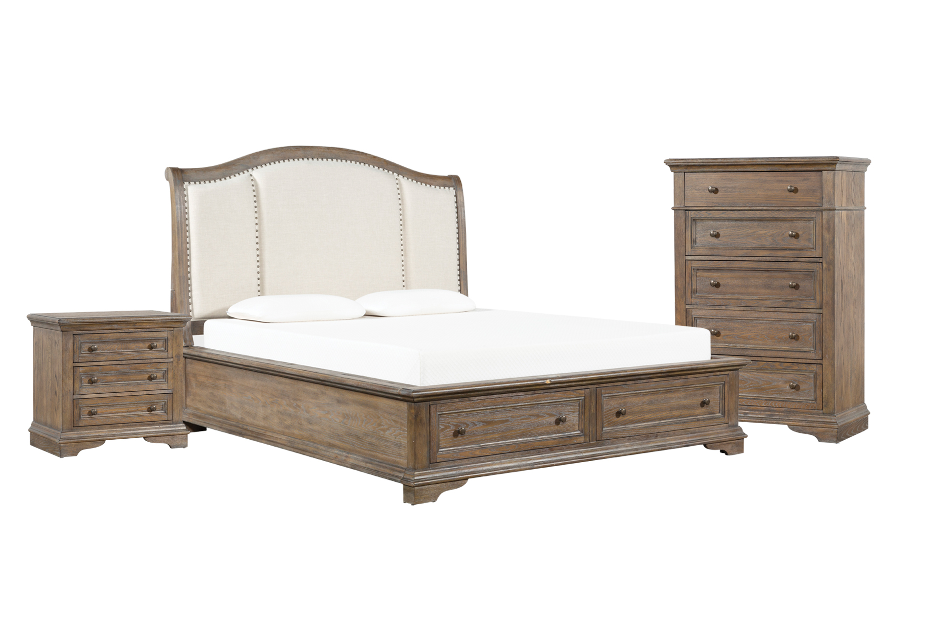 california king bed sets high back