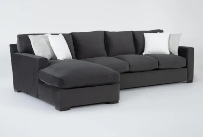 Mercer Beige Fabric Oversized Foam Sofa with Track Arms