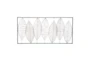 22 Inch Vertical Leaf Wall Art  - Material