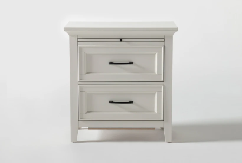 Presby White 29" 2-Drawer Nightstand With USB - 360