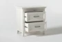 Presby White 29" 2-Drawer Nightstand With USB - Storage