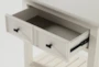 Presby White Open 29" 1-Drawer Nightstand With USB - Hardware