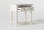 Presby White Open 29" 1-Drawer Nightstand With USB - Storage