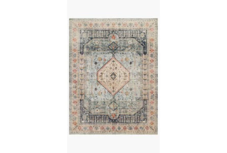 5'3 Round Rug-Traditional Blue