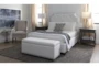 Sophia White II California King Upholstered Panel Bed - Room