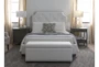 Sophia White II California King Upholstered Panel Bed - Room