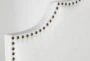 Brielle White King Upholstered Headboard - Detail