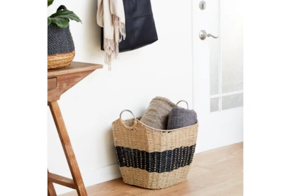 Striped Seagrass Baskets - Haven Home & Gift