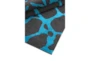 7'8"x10'5" Rug-Modern Spots Plush Pile Blue/Black - Detail