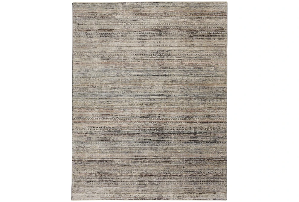 9'5"x12'4" Rug-Antiqued Linear Taupe