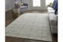 8'x10' Rug-Large Wool Grid Ivory/Grey - Room