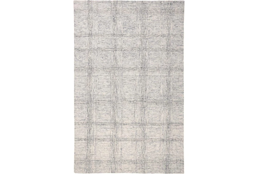 8'x10' Rug-Large Wool Grid Ivory/Grey - 360