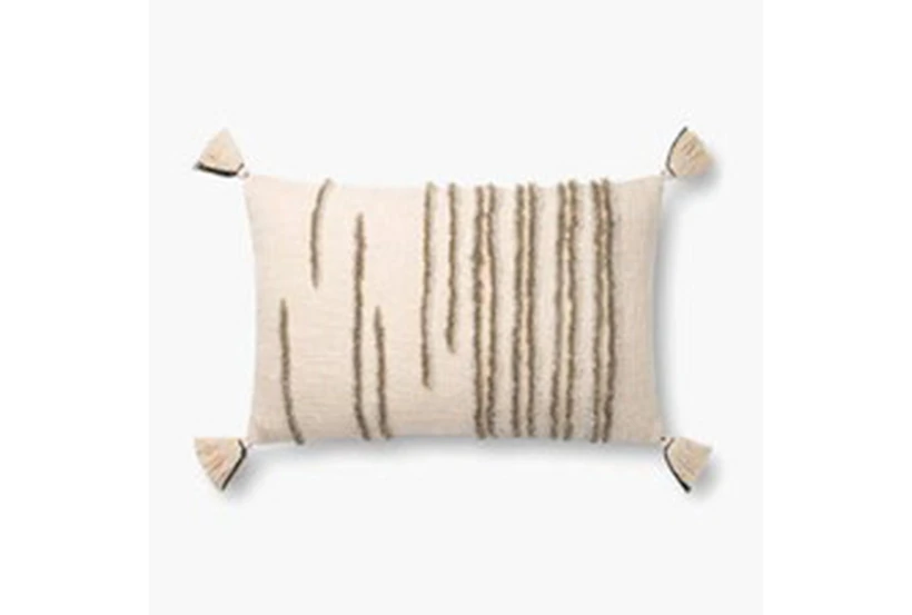 Accent Pillow-Stripes Natural/Stone 22X22 - 360