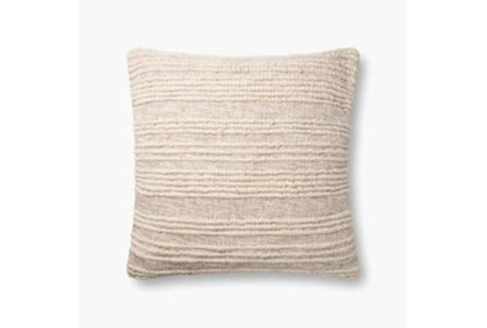 Accent Pillow-Tonal Stripes Natural 22X22