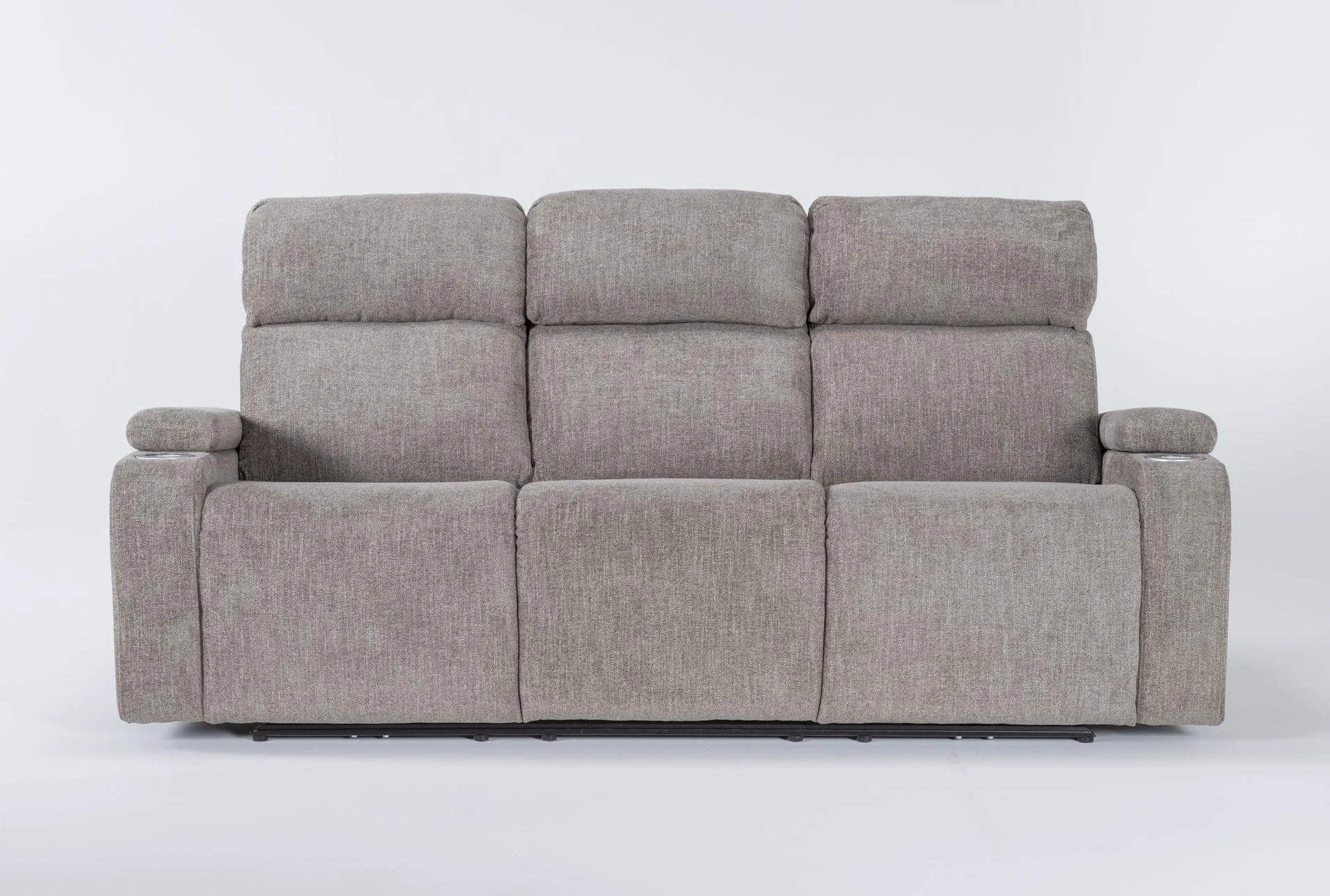 Frazier Stone 86 Power Reclining Sofa with Power Headrest, USB & Wireless  Charging