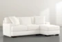 Aidan IV White Reversible 95" Sofa/Chaise - Side