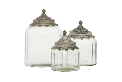 home decoration large clear glass storage