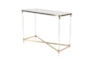 Acrylic + Gold 44" Entryway Console Table    - Side