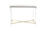 Acrylic + Gold 44" Entryway Console Table    - Signature