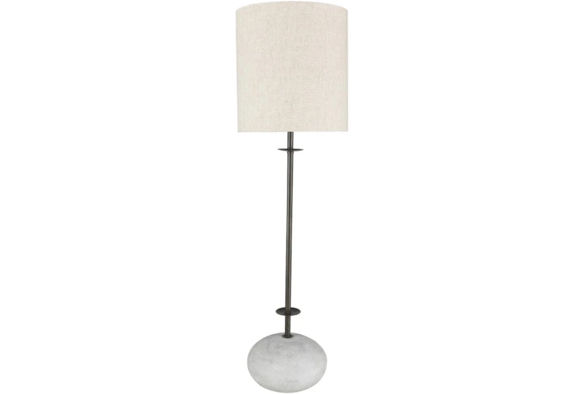 Table Lamp-Sandblasted Stone Base - 360