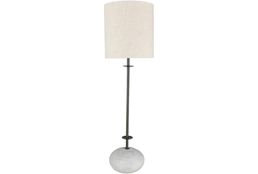 Table Lamp-Sandblasted Stone Base
