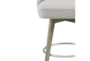 Ainsley Grey 26" Swivel Counter Height Stool With Back - Detail