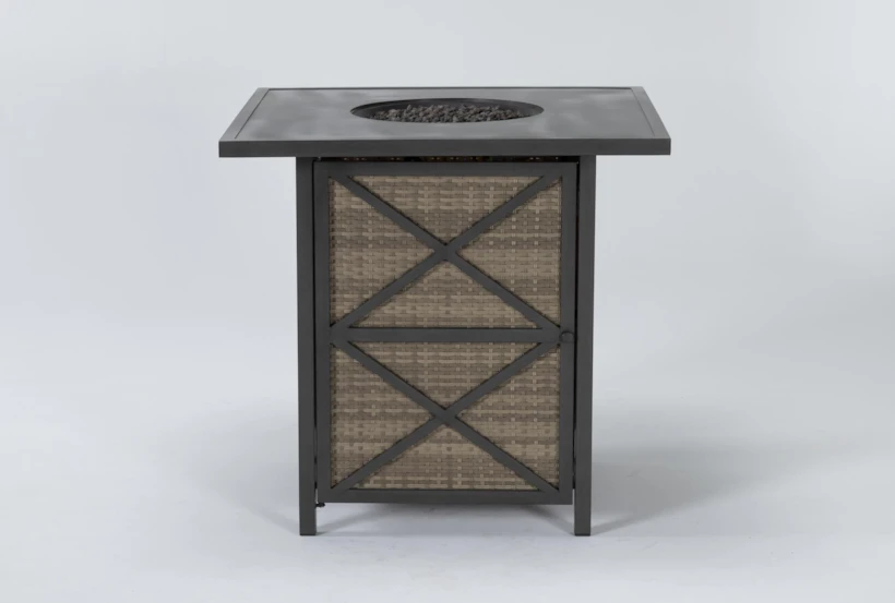 Capri 42" Outdoor Fire Pit Bar Table - 360