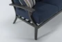 Martinique Navy 78" Outdoor Sofa - Detail