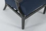 Martinique Navy Outdoor Lounge Chair - Detail