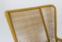 Caspian Mustard Outdoor Lounge Chair - Detail