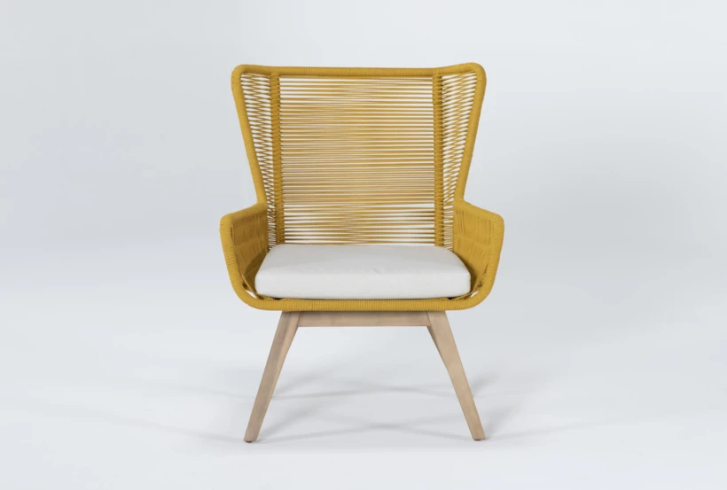 Caspian Mustard Outdoor Lounge Chair - 360