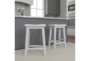 Vaile White Modern Farmhouse 25" Counter Height Stool - Room