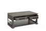 Merlin Grey Rectangle Coffee Table With Storage Drawers - Detail