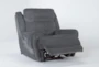 Terence Graphite Power Oversized Recliner with Power Headrest & USB - Recline