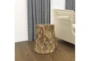 19" Eclectic Tree Trunk-Inspired Foot Stool - Room