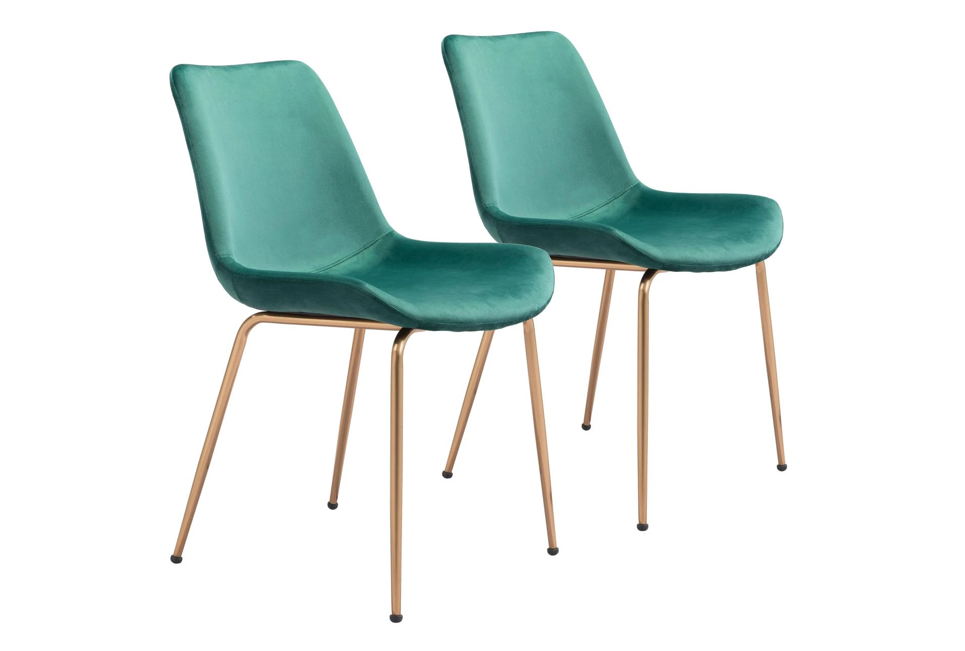 Green Velvet Bucket Seat Dining Chair Set Of 2 | Living Spaces