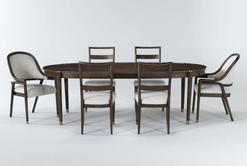 Brighton 76-94" Oval Extendable Dining With Side Chair + Arm Chair Set For 6 By Nate Berkus + Jeremiah Brent - 360