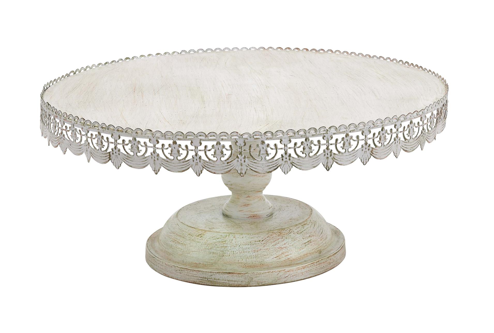 Stainless Steel Metal Cake Stand with full gold color Morden design,  Capacity: 200 ml, Shape: Round