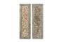 Wood Framed Seagrass Wall Panel-Set Of 2 - Back
