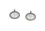 Cream Oval Wall Clock-Set Of 2 - Signature