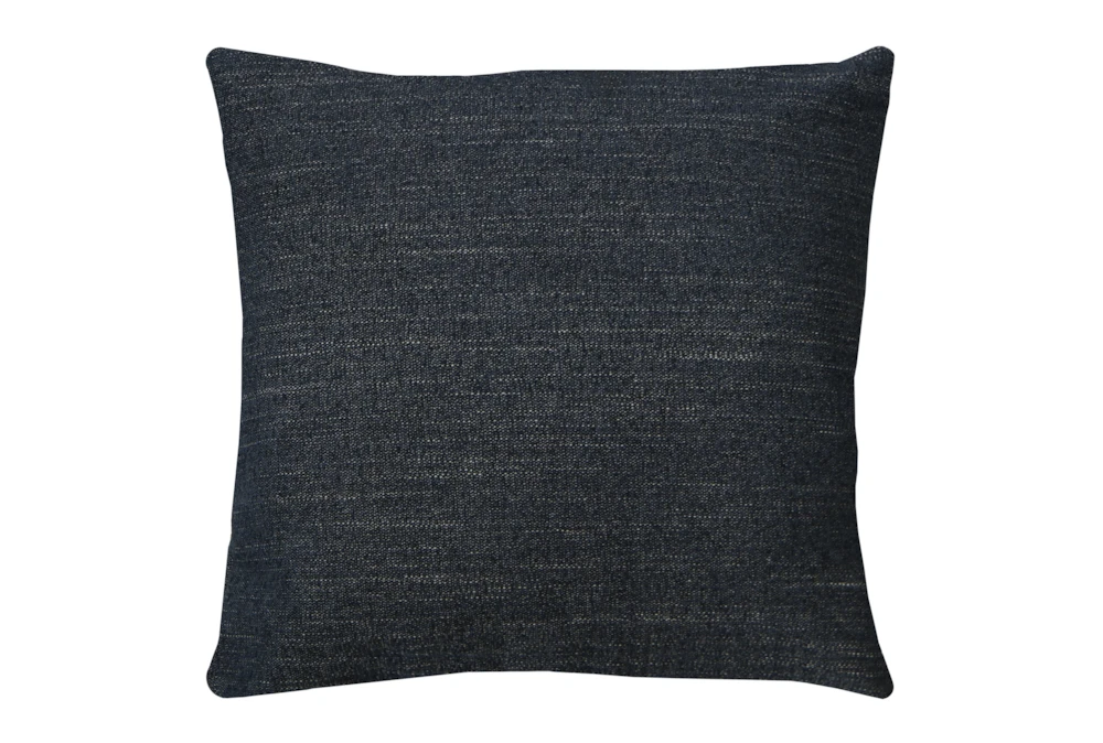 24X24 Curious Eclipse Navy Blue Throw Pillow