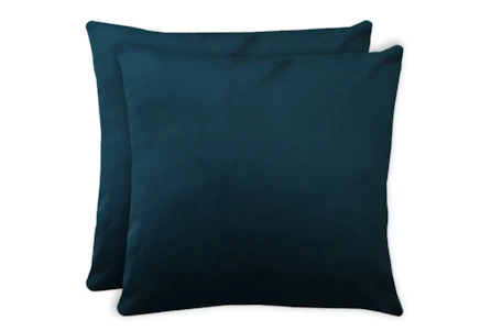 20X20 Superb Cobalt Blue Velvet Throw Pillow
